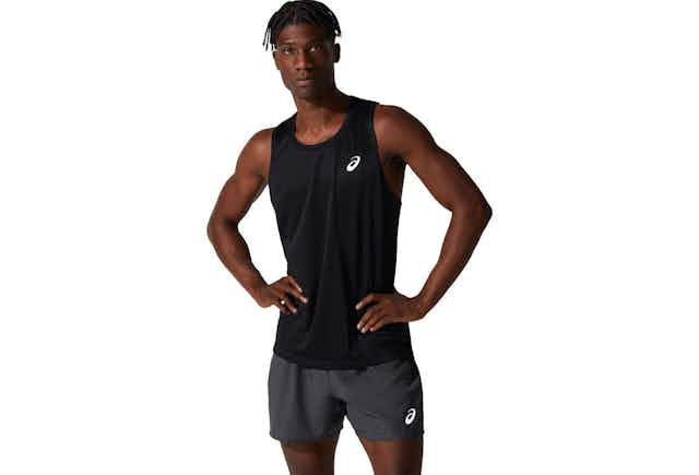 ESQUELETO ASICS MEN SILVER SINGLET